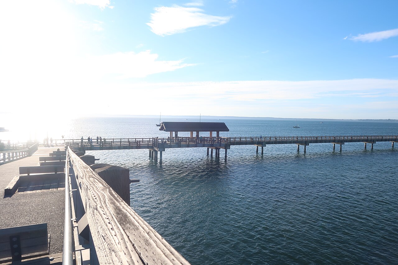 Boardwalk beside Bellingham Bay